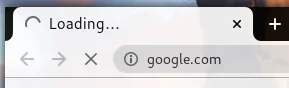 Chrome loading tab signifier