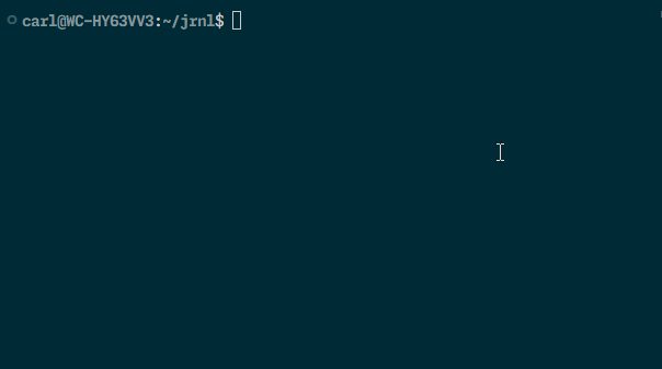 a jrnl demo
