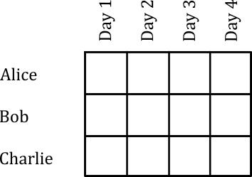 Blank Watchbill